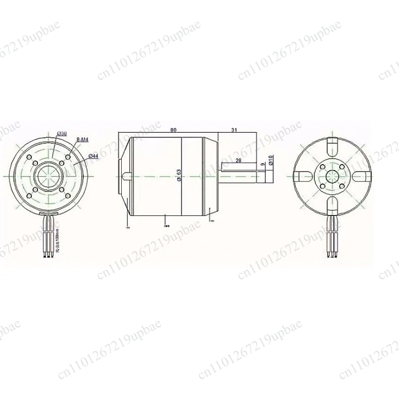6384 Brushless Motor Sensored - 6384 150KV 200KV Sensörlü Fırçasız Motor